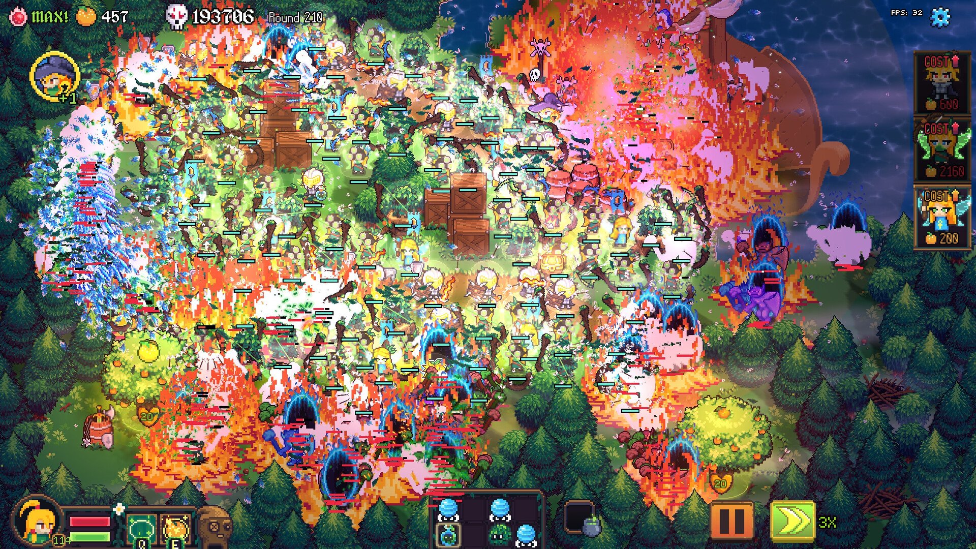 Tangy TD 終盤のカオスな戦闘 - 大量の敵とエフェクト