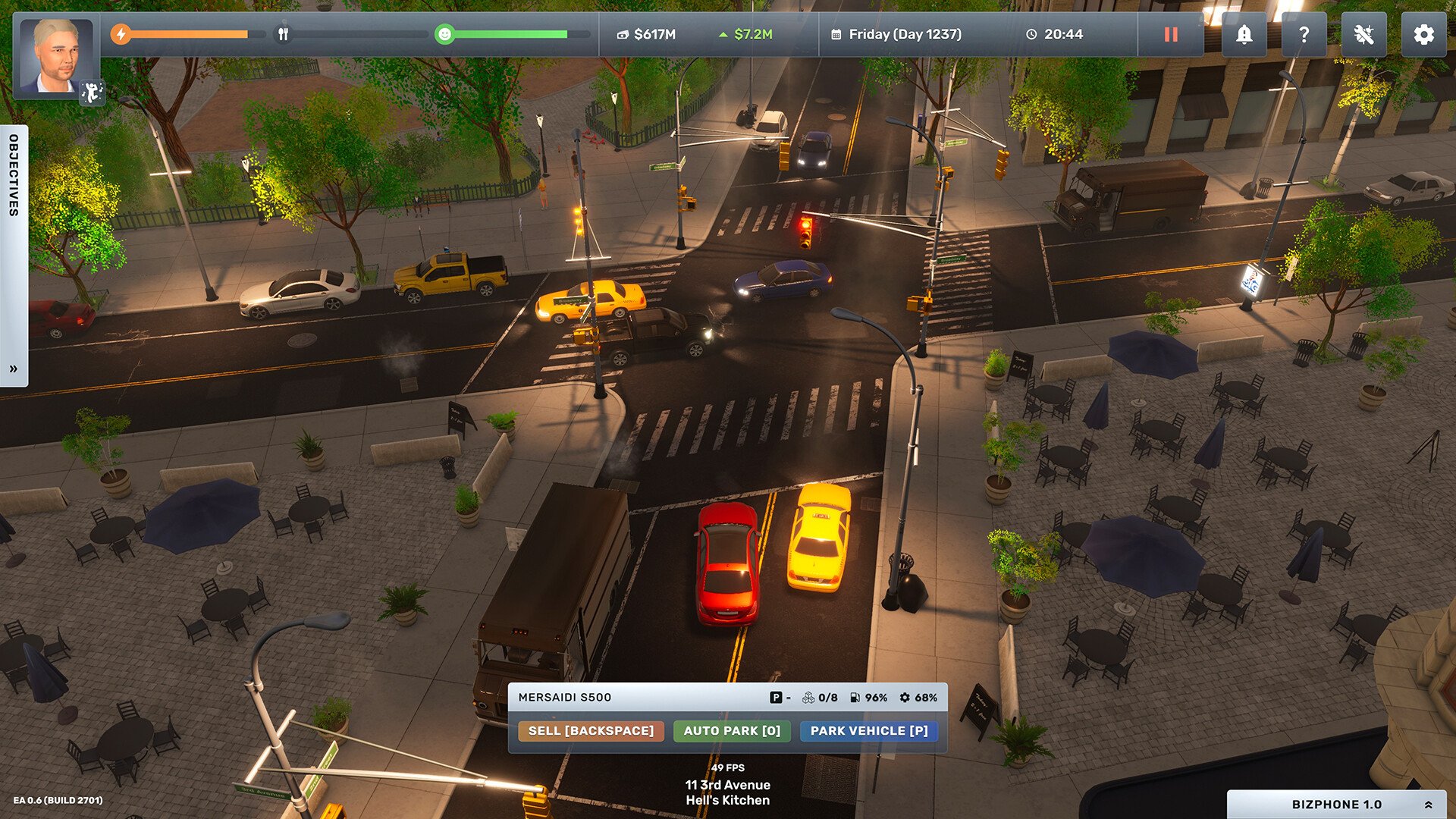 Big Ambitions — ニューヨークの街中を三人称視点で歩くキャラクター